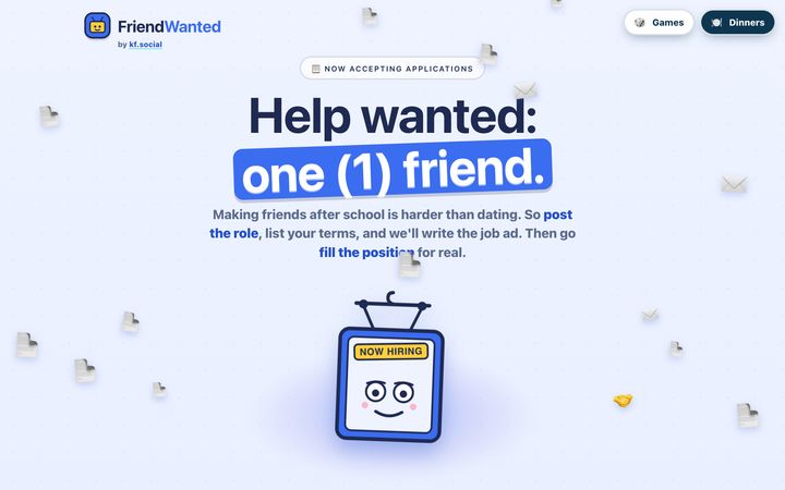 Friend Wanted